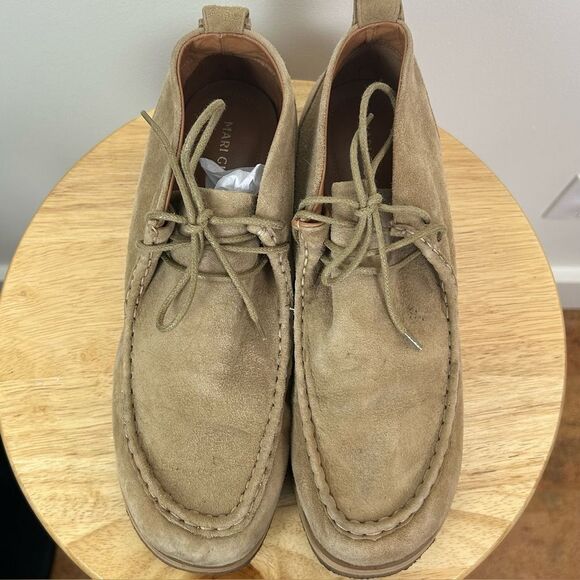 Mari Giudicelli Moccasin Suede Lace Up‎ Boot - Picture 4 of 11